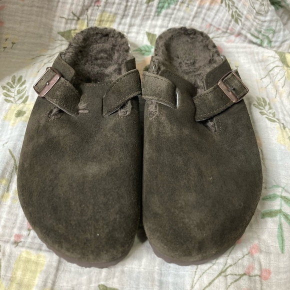 Birkenstock Shoes - Birkenstock Boston Shearling Brown Slip On Clogs Women’s EU 38 US 7/7.5